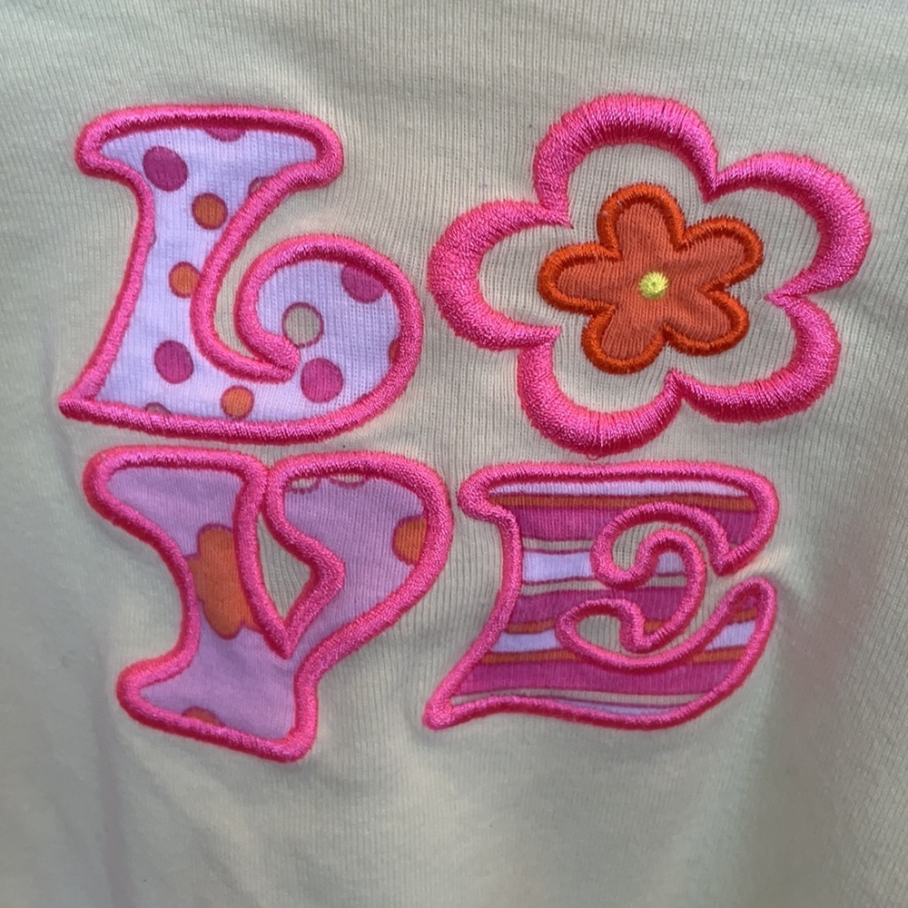 Just Friends girls size L long sleeve LOVE top